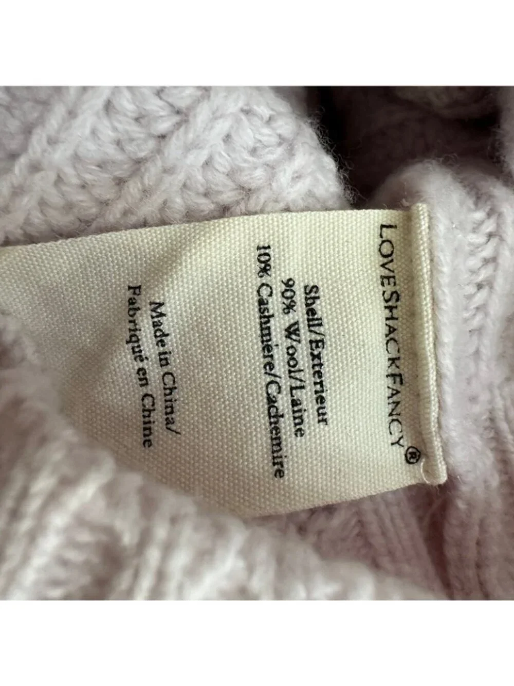 Loveshackfancy mini Avignon wool cashmere sweater cardigan